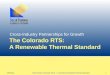 The Colorado Renewable Thermal Standard