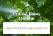 Critical essay outline