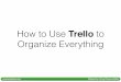 Trello - Organizing your Tasks Easily
