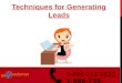 Techniques for Generating Leads
