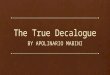 The True Decalogue