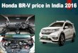 Specifications of Honda BR-V in India