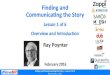 Find and Communicate the Story - Ray Poynter - Lesson 1