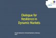 Dialogues for Resilience in Dynamic Markets