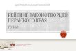 Рейтинг законотворцев Пермского края / Центр избирательных технологий