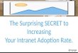 The SECRET to solving your Intranet Adoption Issues
