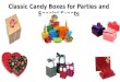Classic candy boxes for parties, festival and special events