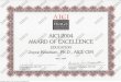 Award of excellence