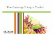How to critique your own catalog with michele drohan