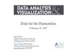 Data for the Humanities