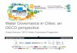 Water governance in cities: an OECD perspective