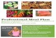 Professional meal plan