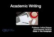 Academic writing 1 The Paragraph