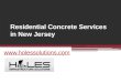 Residential Concrete Services in New Jersey -