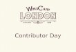 WordCamp London 2016 Contributor Day Introduction