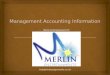 Management Accounting Information