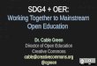 Mainstreaming OER in Support of Achieving SDG4