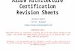 Azure Architect Certification Revision Sheets