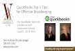 Quickbooks Top 5 Tips for Effective Bookkeeping / Top 5 Tax Tips - Bryant, Spiegel