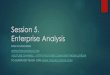 Business analysis session 5 enterprise analysis
