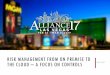 Alliance session 4373    risk management from on premise to the cloud – a focus on controls
