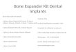 Bone expander kit-Dental implants