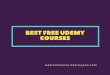 Best free udemy courses