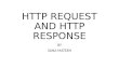 Http request and http response