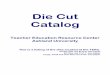Die Cut Catalog for the TERC