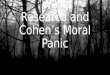 Well’s research and Cohen’s moral panic