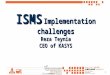 ISMS implementation challenges-KASYS