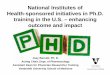national Institutes of Health-sponsored initiatives in PhD - traning in the US
