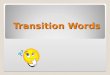 Transition words - English
