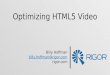 Optimizing HTML5 Video