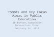 Trends and Key Focus Areas in Public Education