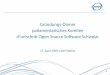 Gründungs-Dinner parlamentarisches Komitee «Fortschritt Open Source Software Schweiz»