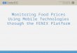 Monitoring Food Prices Using Mobile Technologies through the FENIX Platform