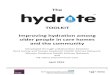 Toolkit: improving hydration among older people