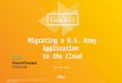 Migrating a US Army Application to the Cloud | AWS Public Sector Summit 2016