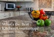 What's the Best Kitchen Countertop: Corian, Quartz or Granite?