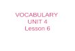 Vocabulary 5th grade unit 4 lesson 6