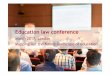Education law conference, March 2017 - London - Mapping out the future landscape of education