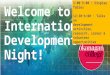Slideshow international development night 2017