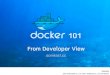 Docker 101 in developer view