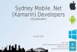 Sydney Mobile .Net (Xamarin) Developers Group January 2016