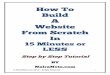 How to build a website from scratch in 15 minutes or less   step by step tutorial