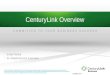 CenturyLink General High Level Overview2