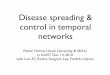 Disease spreading & control in temporal networks