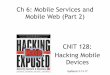 CNIT 128 Ch 6: Mobile services and mobile Web (part 2: SAML to end)