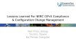 Lessons Learned For NERC CIPv5 Compliance & Configuration Change Management
